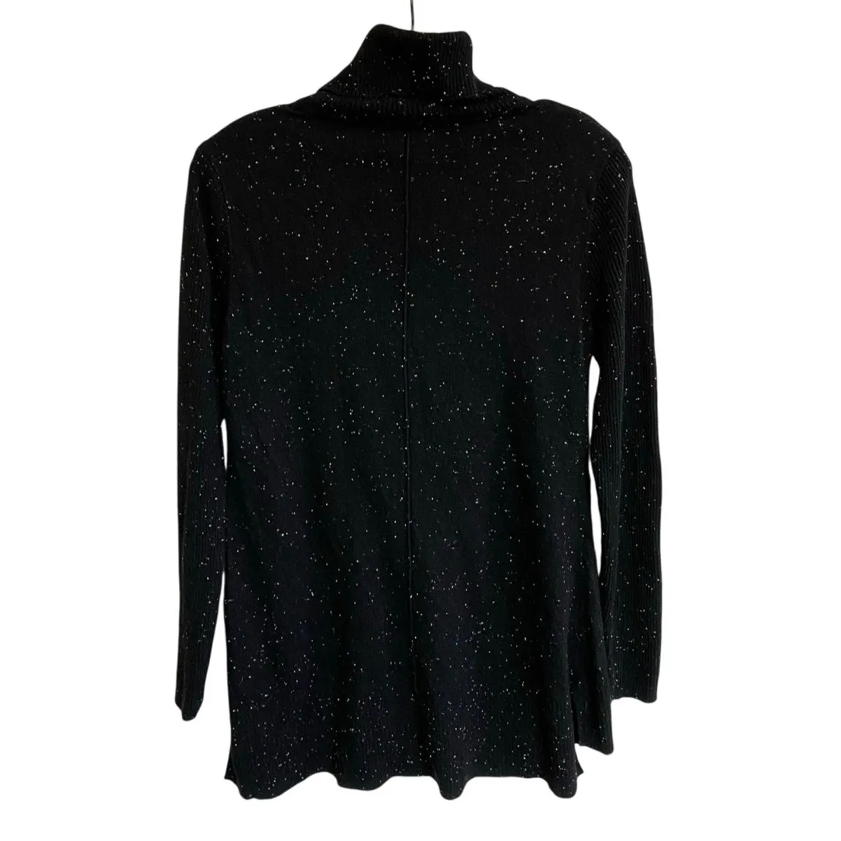 Calvin Klein Black White Flecked Cowl Neck Tunic Sweater‎ size M - Image 3