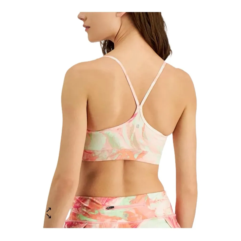New ID IDEOLOGY
Women's Printed Low-Impact Bra Pink 1X - Image 2