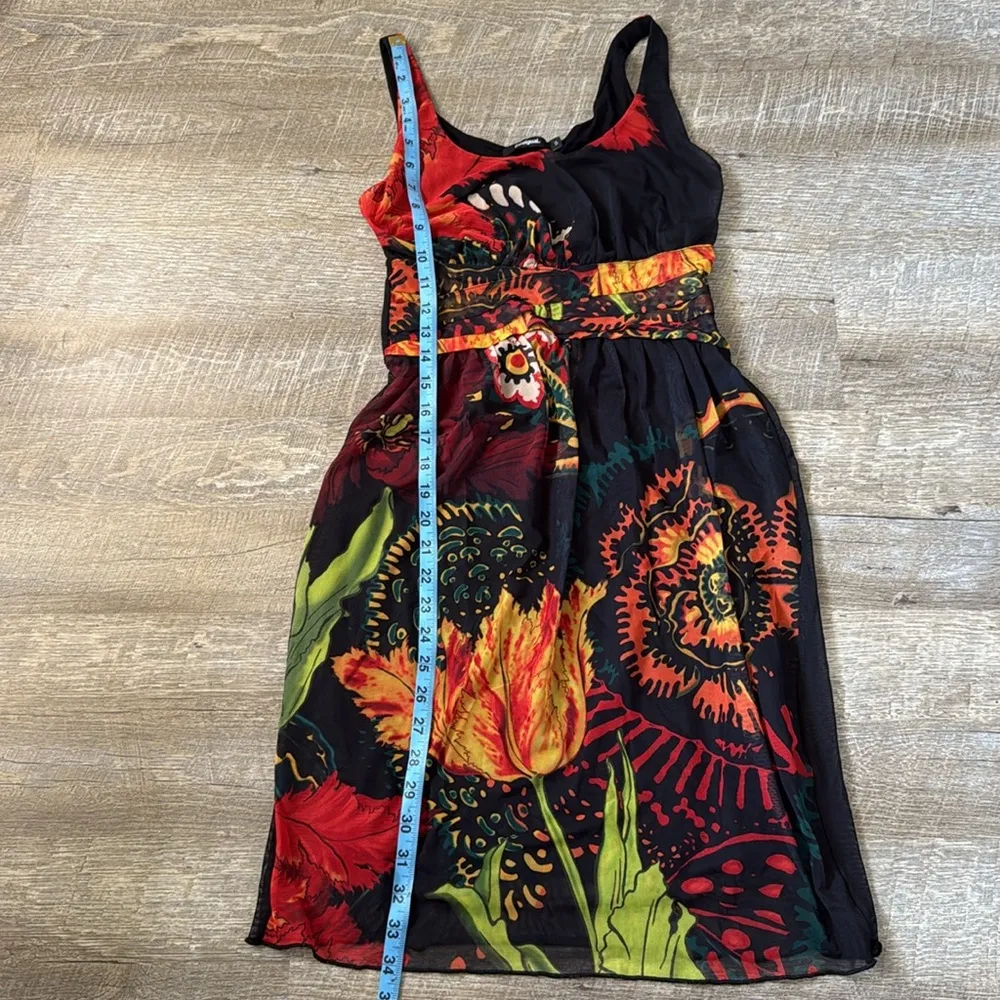 Desigual Dress Desigual By Christian Lacroix Floral Florecilla Dress Size S - Image 3