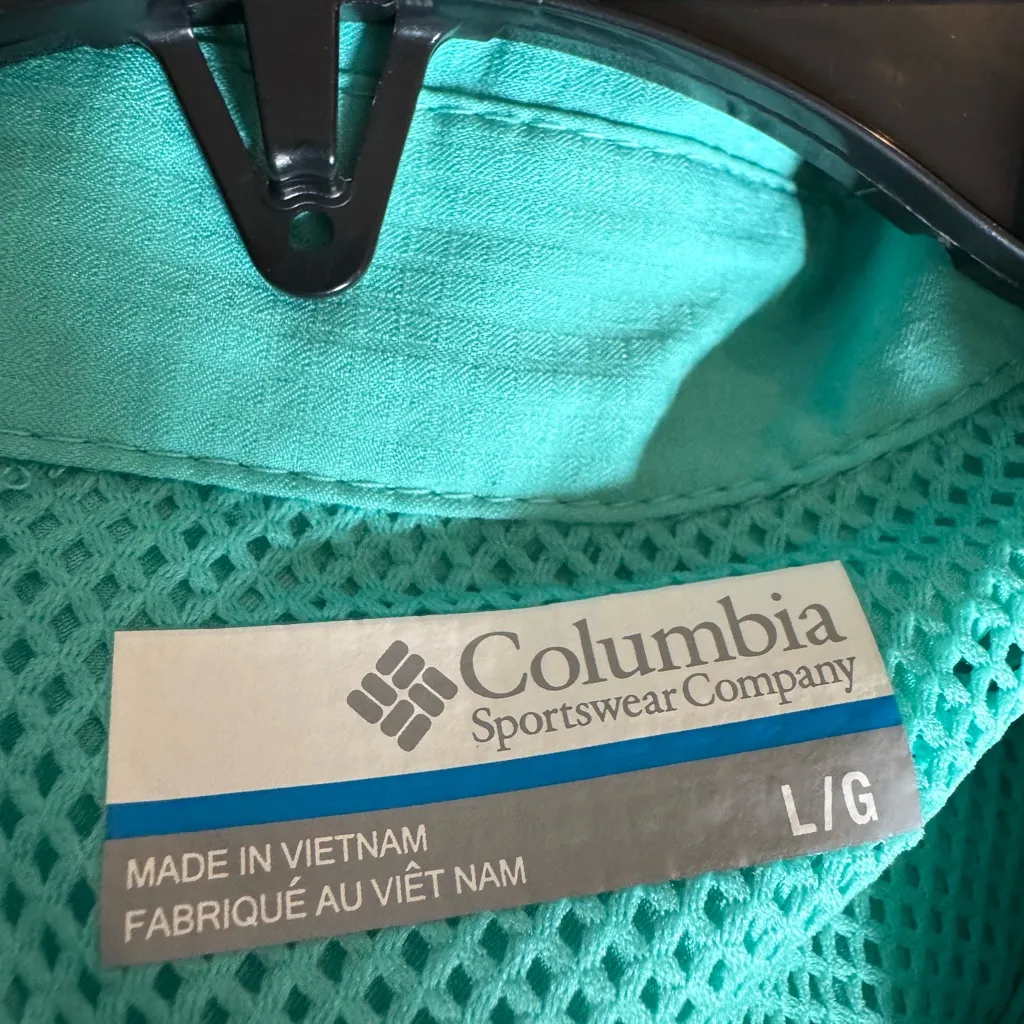 Columbia PFG Teal Button-Up‎ Shirt - Image 3