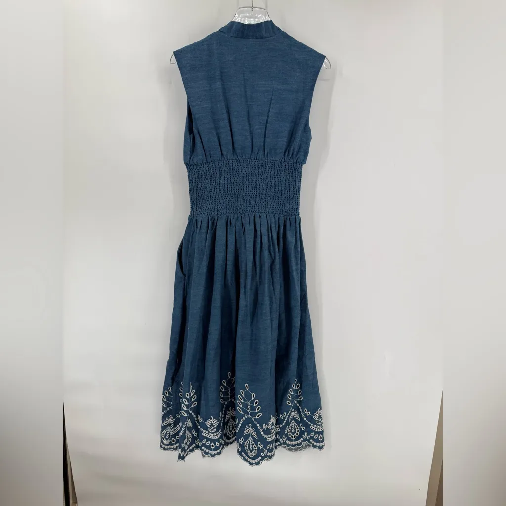 Anthropologie The Tommie Denim Eyelet Dress Size small NWT - Image 5