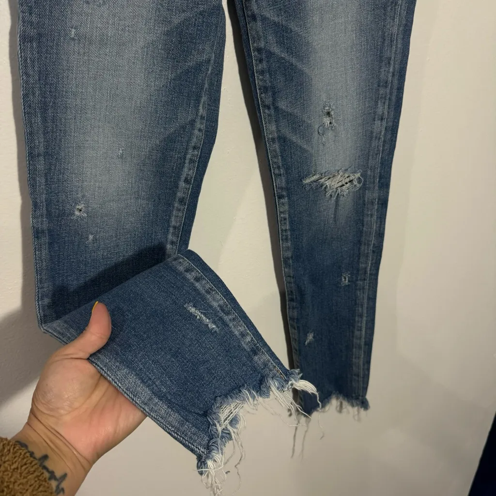 Moussy‎ Vintage Glendale Skinny In Blue Size 24 - Image 3