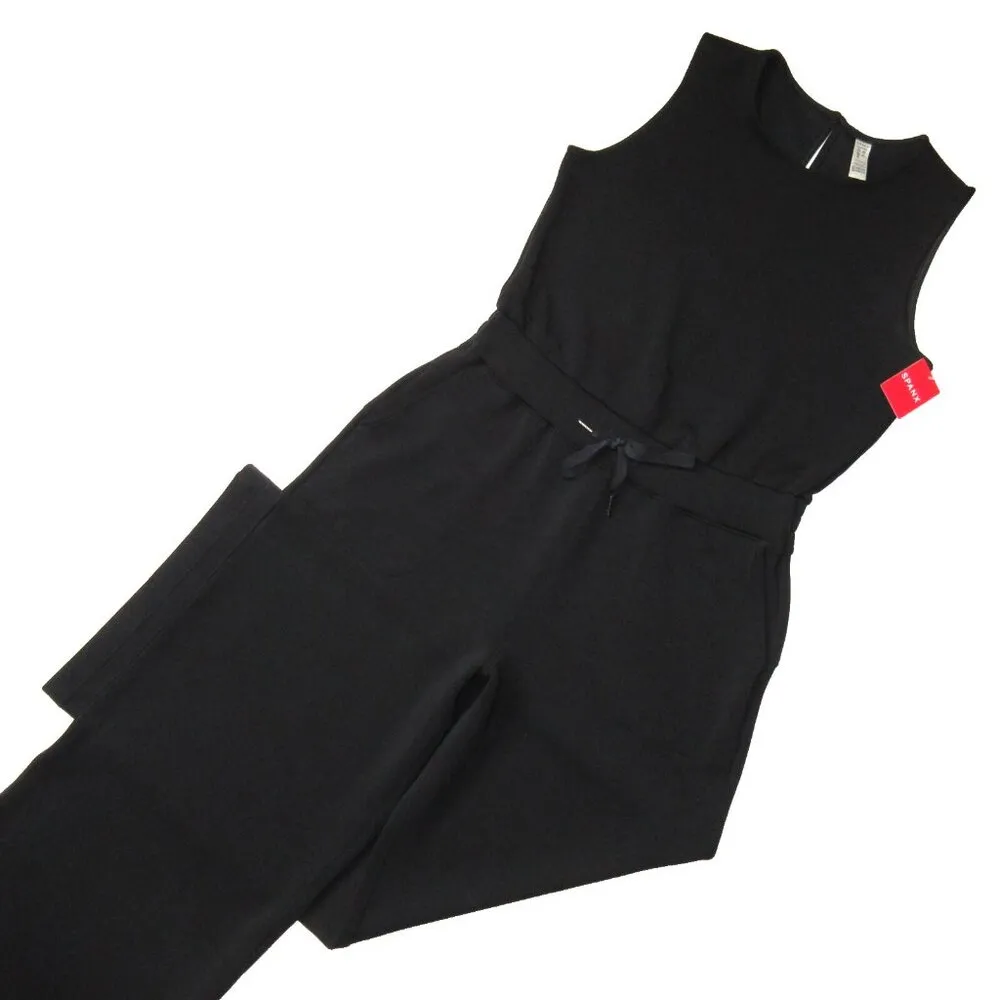 NWT Spanx 50282R AirEssentials Jumpsuit in Black Aireluxe Knit XL - Image 2