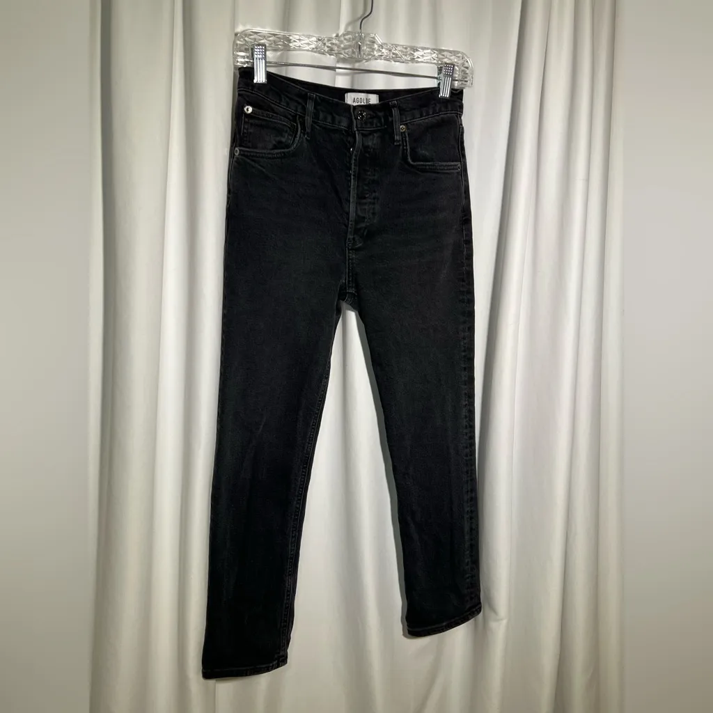 Agolde Riley High Rise Slim Straight Crop Jeans | 26 - Image 5