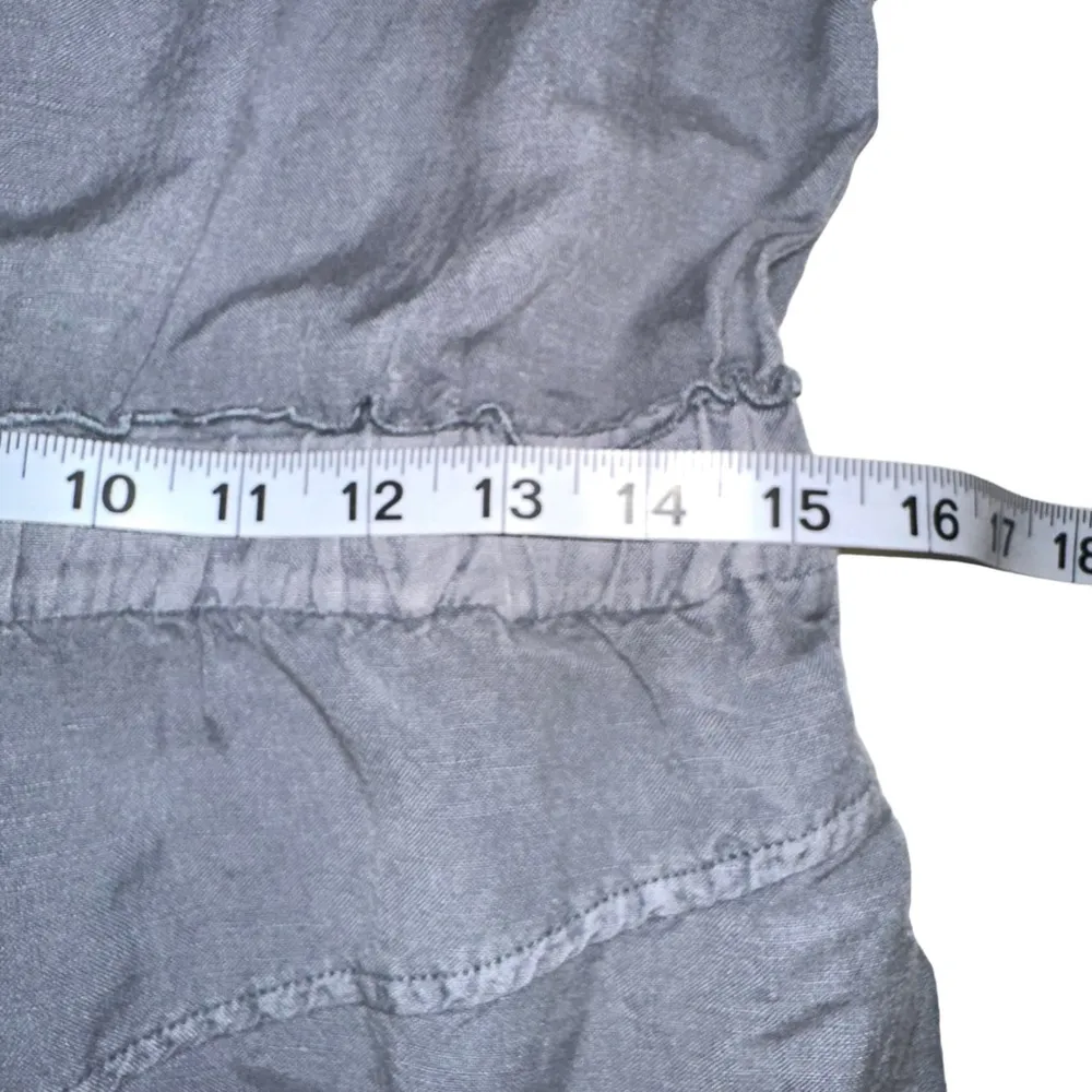 Young Fabulous & Broke Alex Linen Blend Gray Sleeveless Jumpsuit SMALL - Image 8