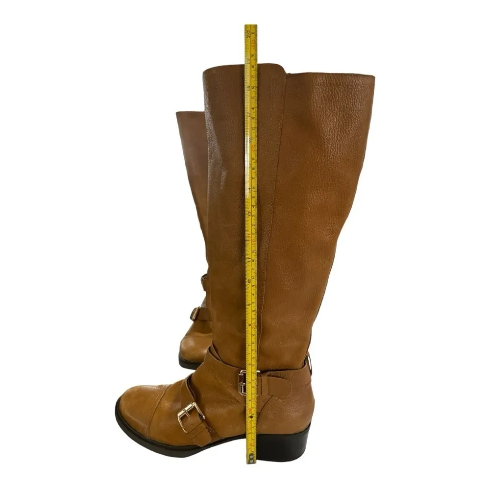 BCBG Marisol Cognac
Stardust Leather Tall Boots -
Size 11B - Image 10