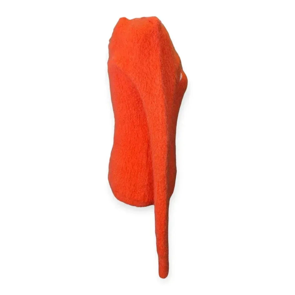 New Isabel Marant Cut Out Sweater Orange Mohair Trendy Influencer XL - Image 8