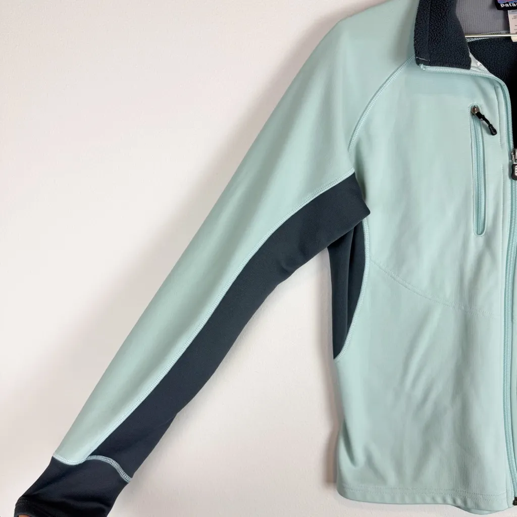 Patagonia Women’s Wind Shield Jacket Mint Green Size Medium - Image 7