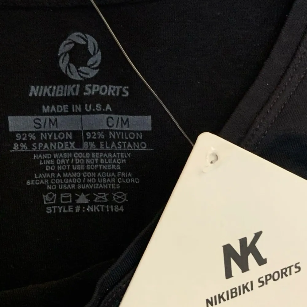 3 NIKIBIKI Sport Seamless Stretch Tank Tops Size S/M New with Tags - Image 6