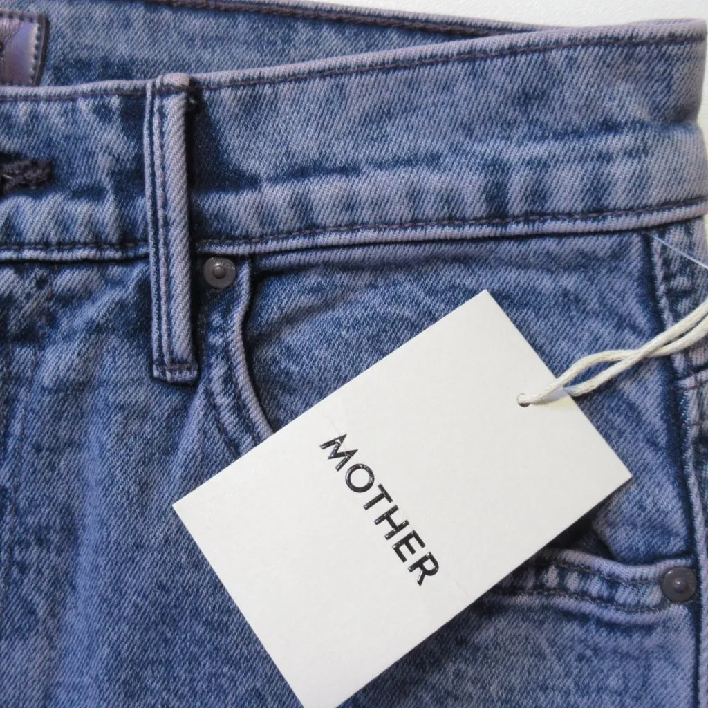 NWT Mother Desperado Heel in Acid Trip Paisley Purple Bootcut Jeans 26 - Image 6