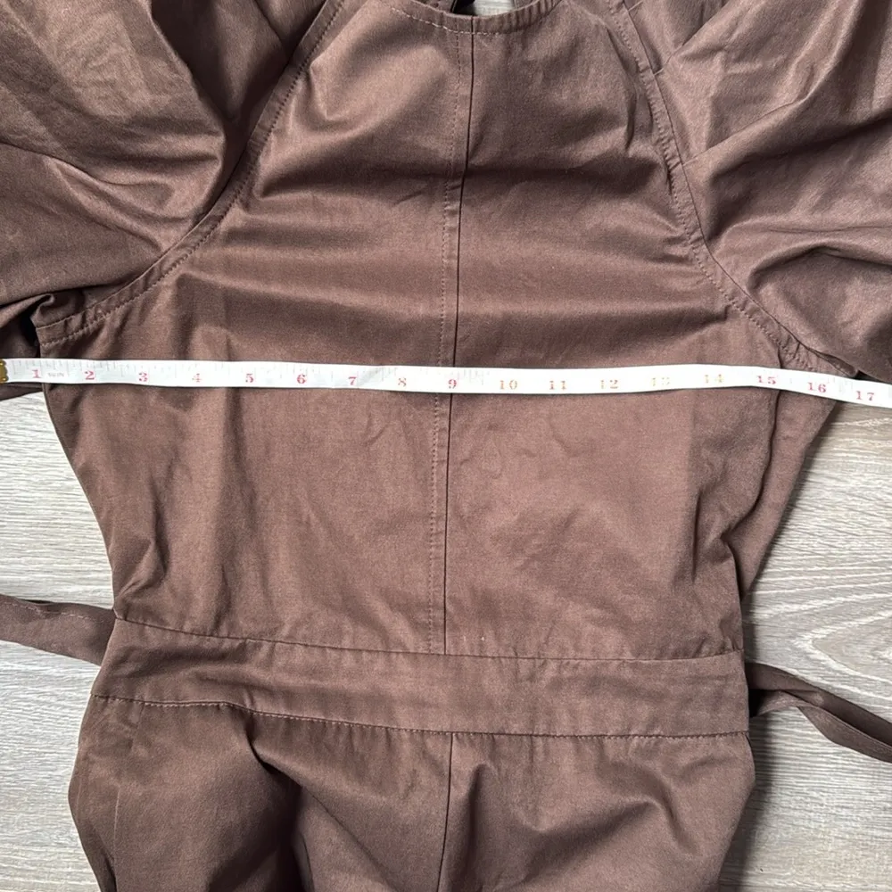 Anthropologie En Saison  Puff Sleeve Open Back Jumpsuit - Image 10