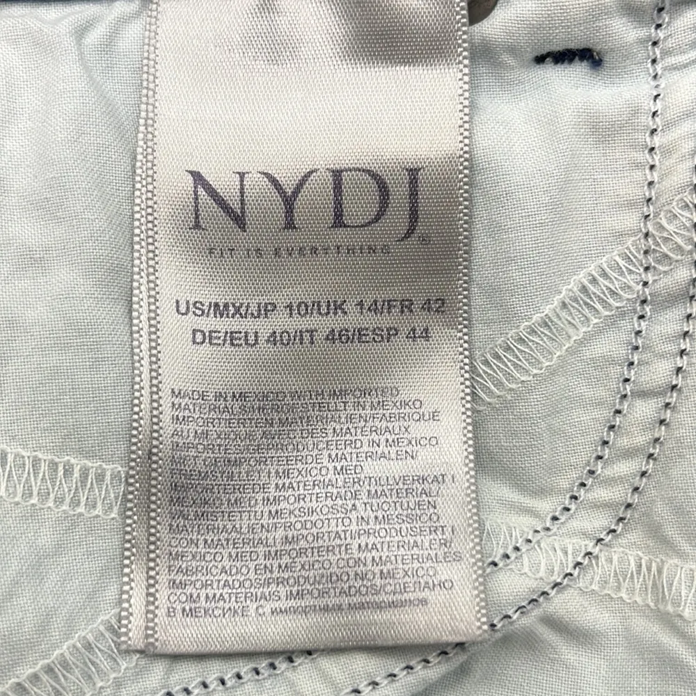 NYDJ Briella Cuffed Bermuda Shorts High Rise Size 10 - Image 9