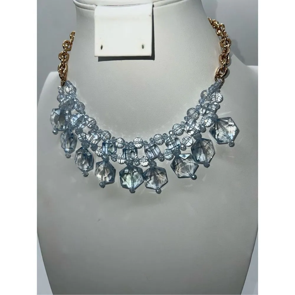 Gold Tone And Chunky Beaded Statement Collar‎ Necklace - Image 3