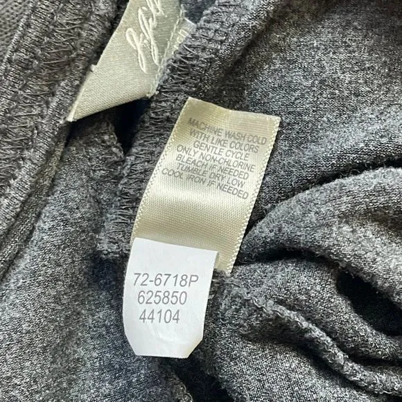 J. Jill Women's Stretch Wide Leg Rayon Blend Pants Gray Size Large Petite Gray - Image 9