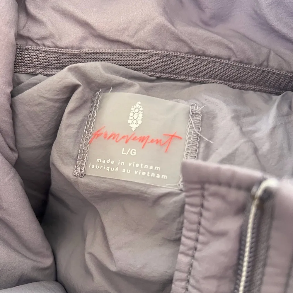 Free People Movement Pippa Printed Packable Puffer Jacket L NWT Blue Size L - Image 8