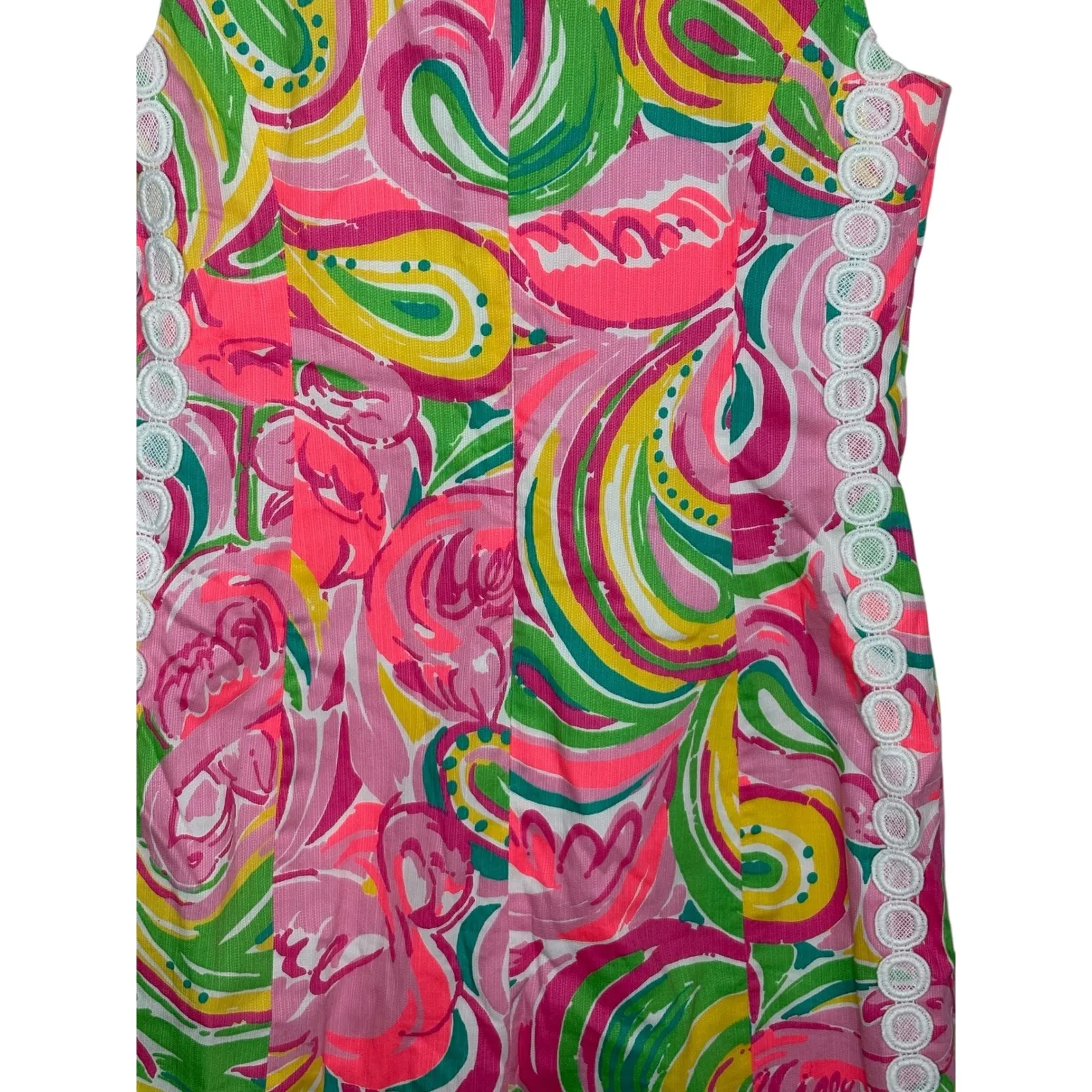 Lilly Pulitzer Mila Shift Dress Multi All Nighter Flamingo Sleeveless Size 6 - Image 10