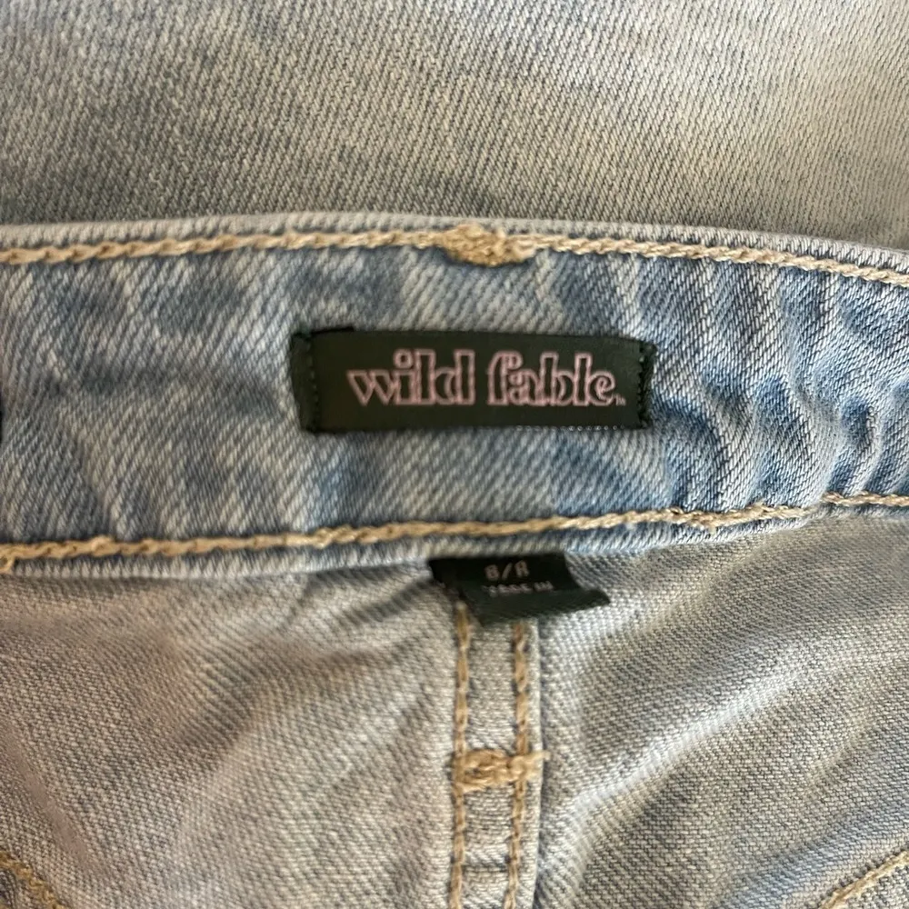 Women’s Wild Fable light wash Jean shorts high rise rolled cuff 8 - Image 4