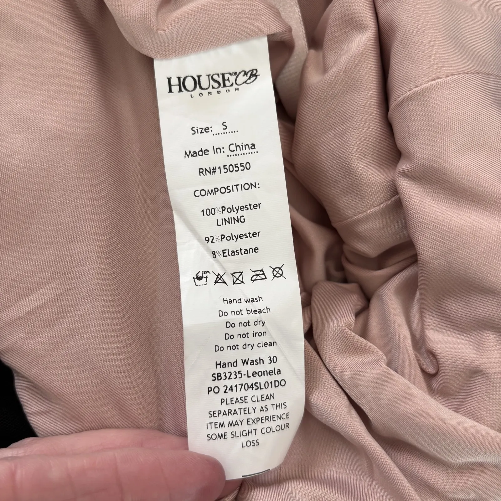 House Of CB London Dress Small‎ Black Strapless Mini Bodycon Cocktail Whimsigoth - Image 11