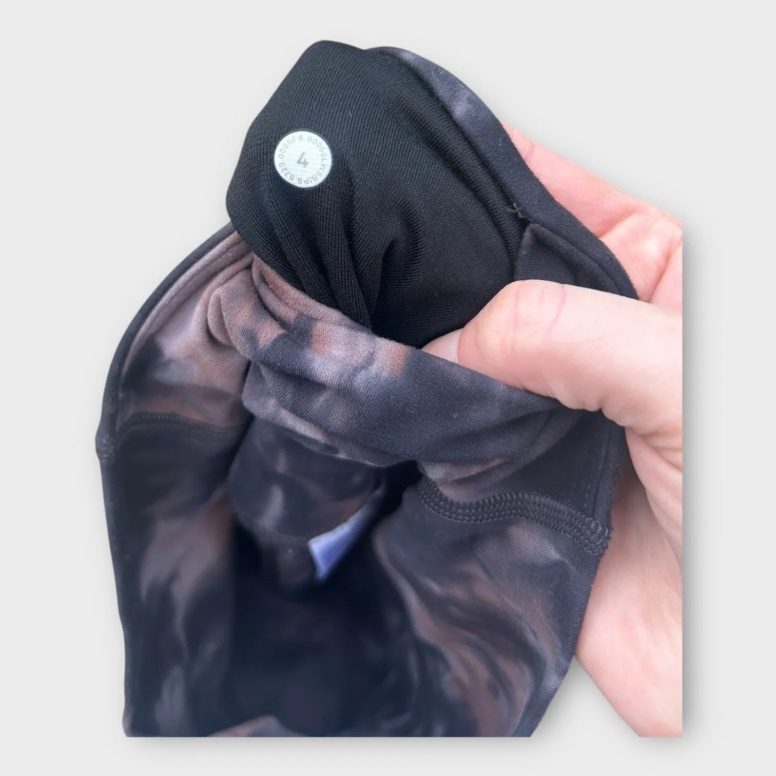 Lululemon Unlimit High-Rise 25" Leggings Keyhole Diamond Dye Graphite Grey 4 - Image 6