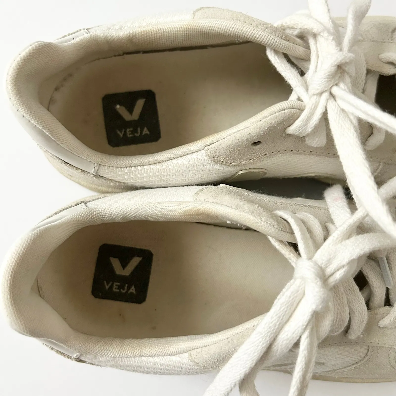 Veja V10 B-Mesh Women's Sneakers in White Natural Pierre Size 7 - Image 5