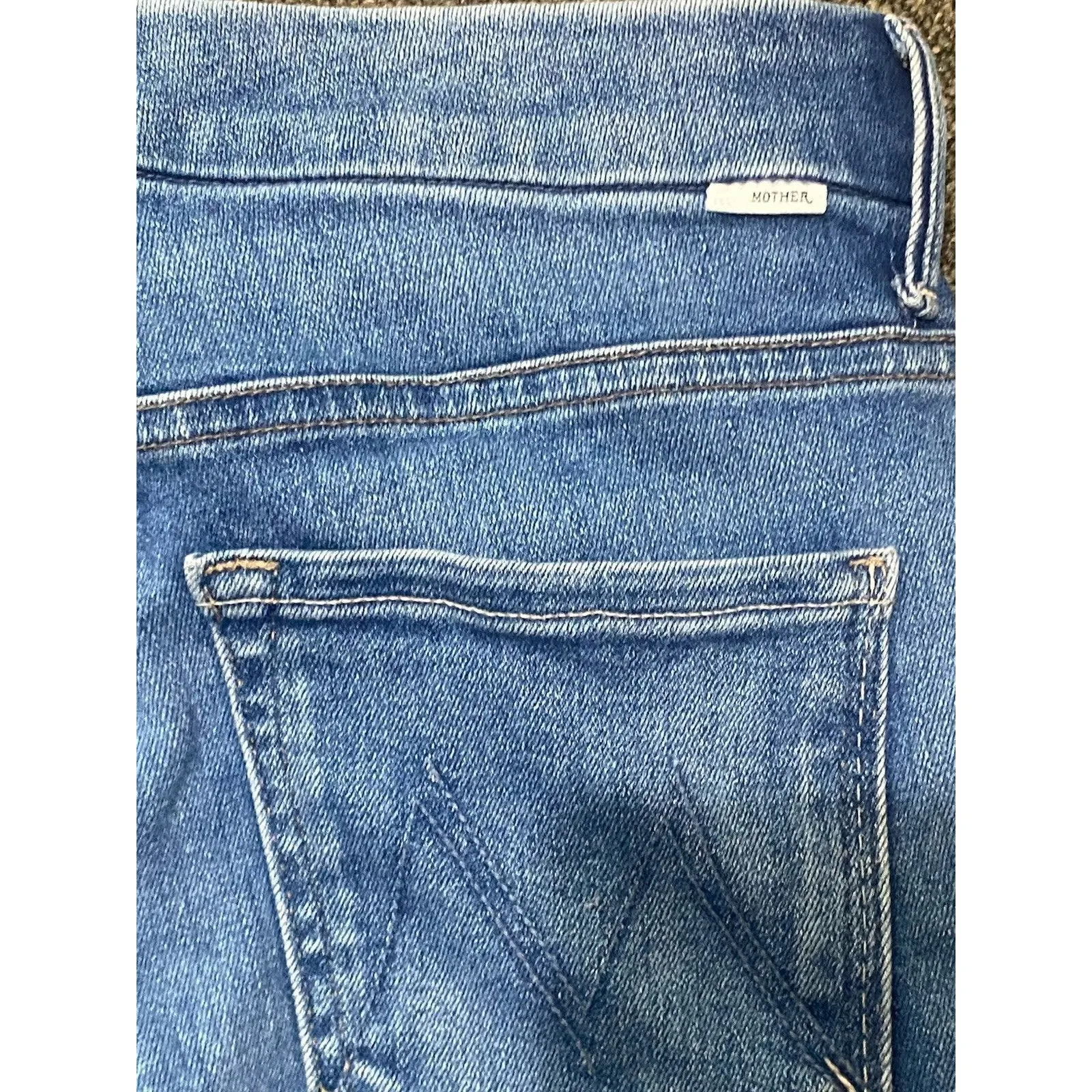 MOTHER High Waisted Looker Ankle Fray In Hey Sun Size 29 Blue - Image 11