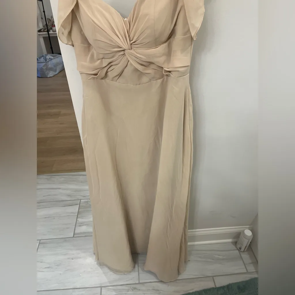 Azazie Kaylynn Champagne Formal Dress Size A8 - Image 6