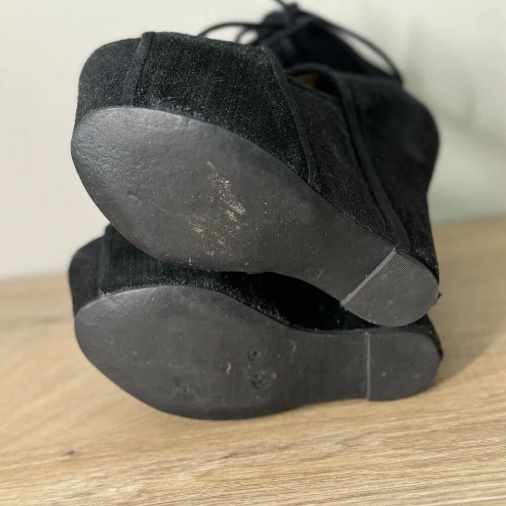 Jeffrey Campbel Shoes Women 6 M Black Suede Roks Platform Heels Edgy Punk Gothic - Image 7