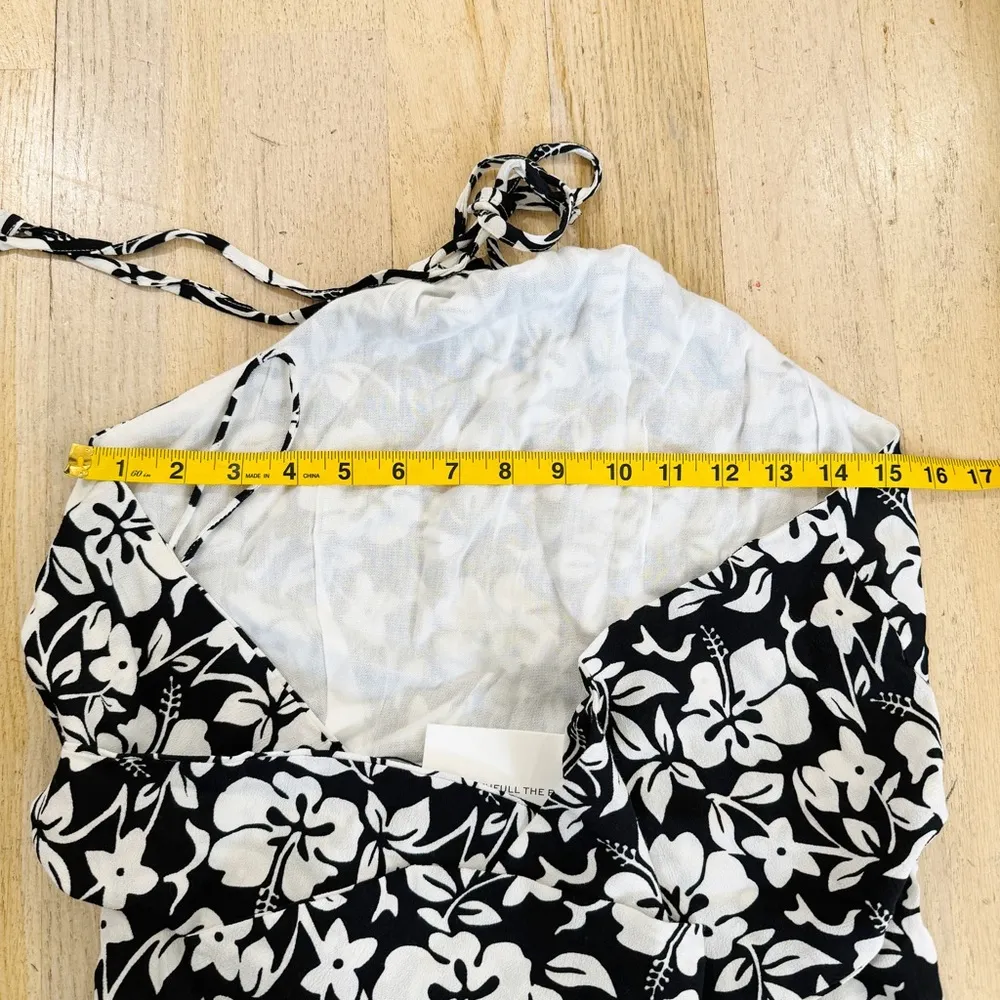 Faithfull the Brand floral Halter tie back mini dress - Image 10