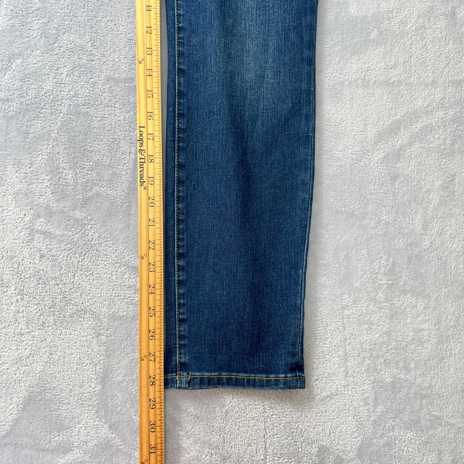 Judy Blue Skinny High Rise BOYFRIEND Jeans Womens 7/28 Dark Wash Stretch Denim - Image 5