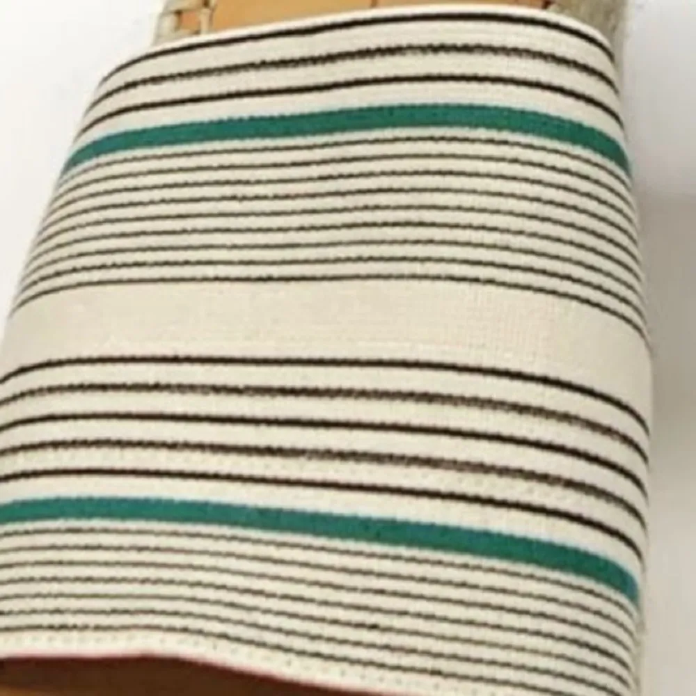 dolce vita striped platform wedge sandals Size 9.5 - Image 2