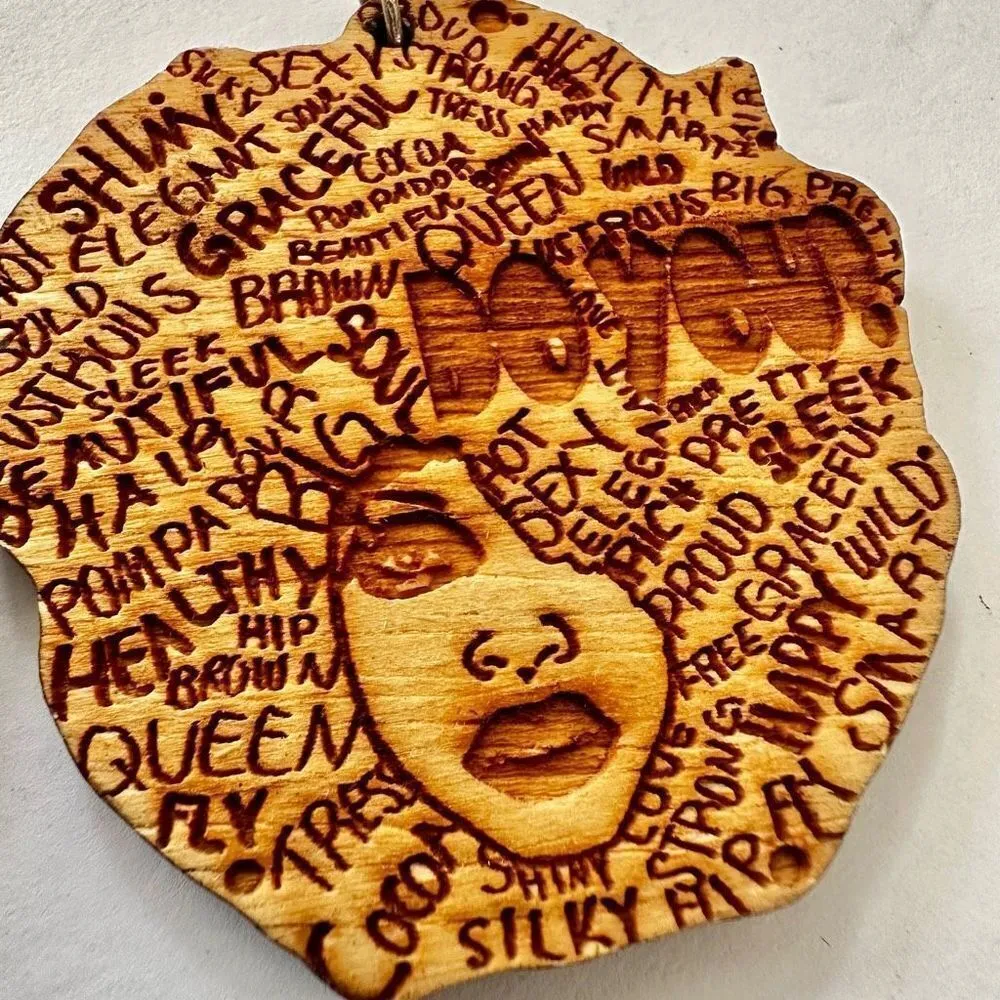 African woman large DO YOU? Statement earrings - Image 3