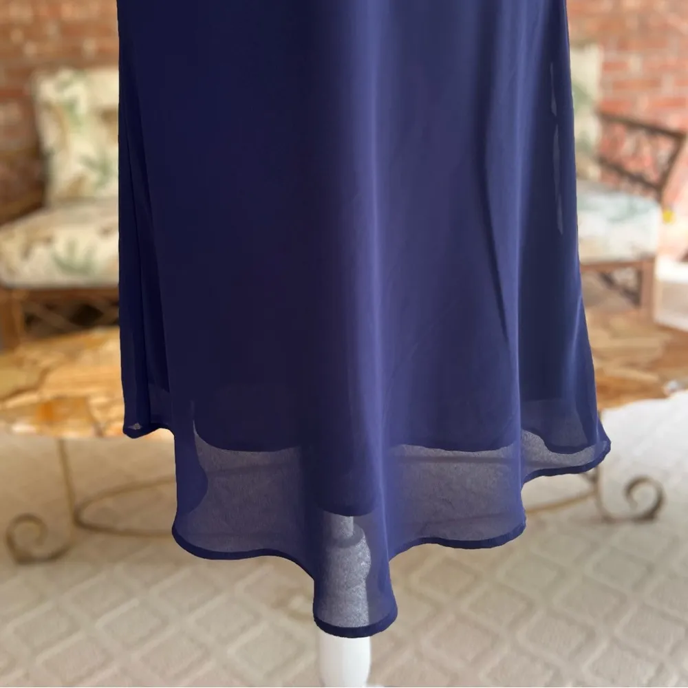 Urban Outfitters Dress Blue Ruffle Mini Slip XL (jrs) Cocktail Party Sleeveless - Image 7