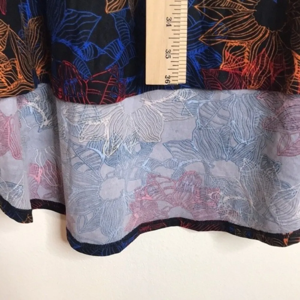 Lularoe floral colorful stretch Carly T-shirt dress size small - Image 6