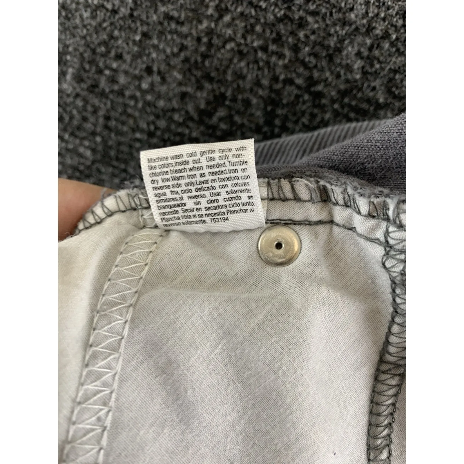 St John’s Bay Women’s Corduroy Pants Straight Fit Bootcut Gray Size 6 P - Image 16