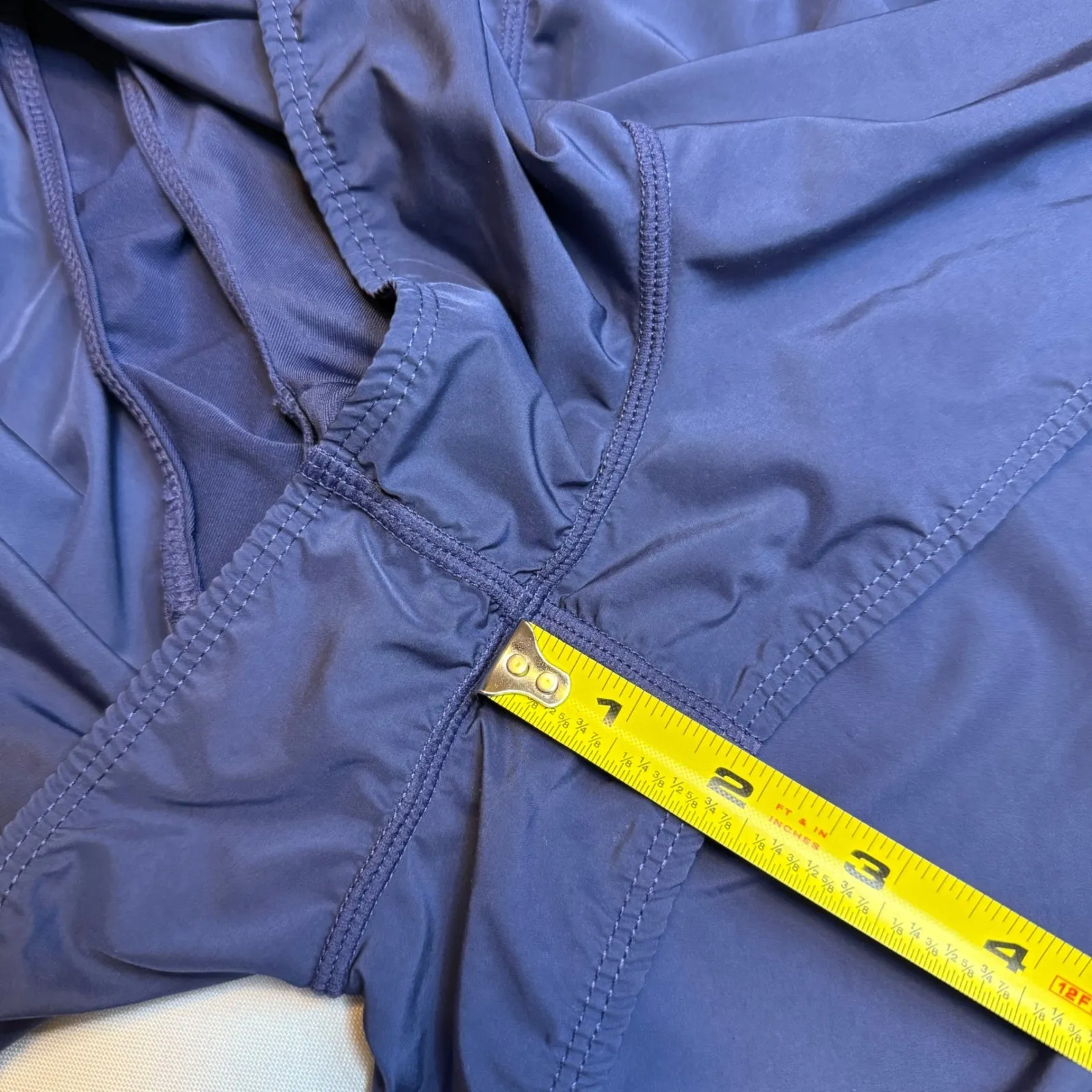 Shein Womens Athleisure Romper Skort Blue Criss Cross Back Athletic Zip Size M - Image 8