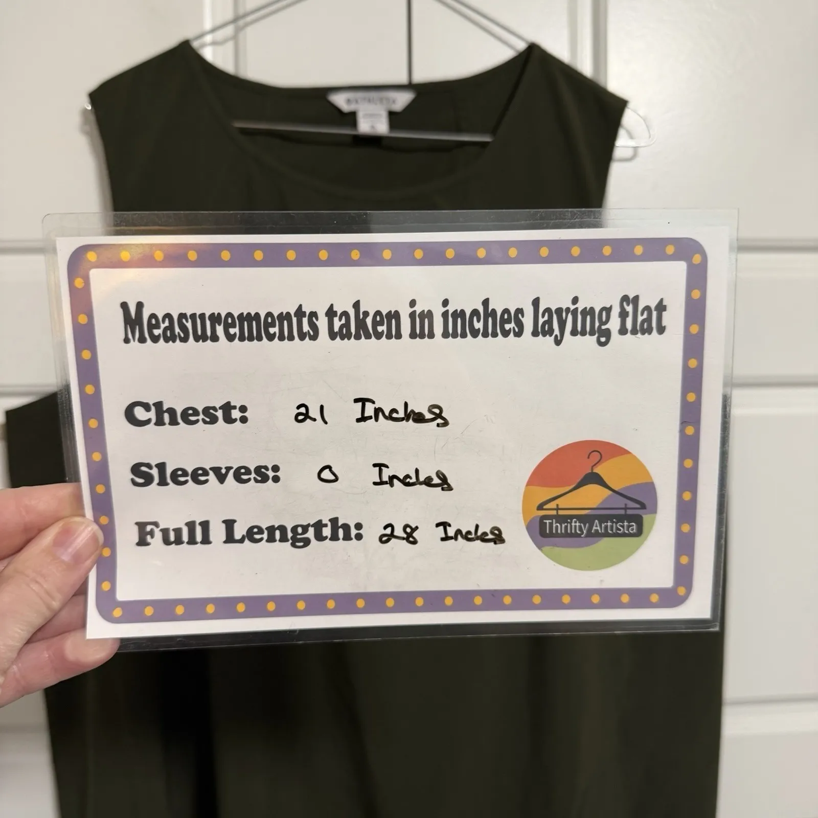 Athleta Zephyr Refined Tank Top Olive Green Sleeveless Bateau Neck XL - Image 2