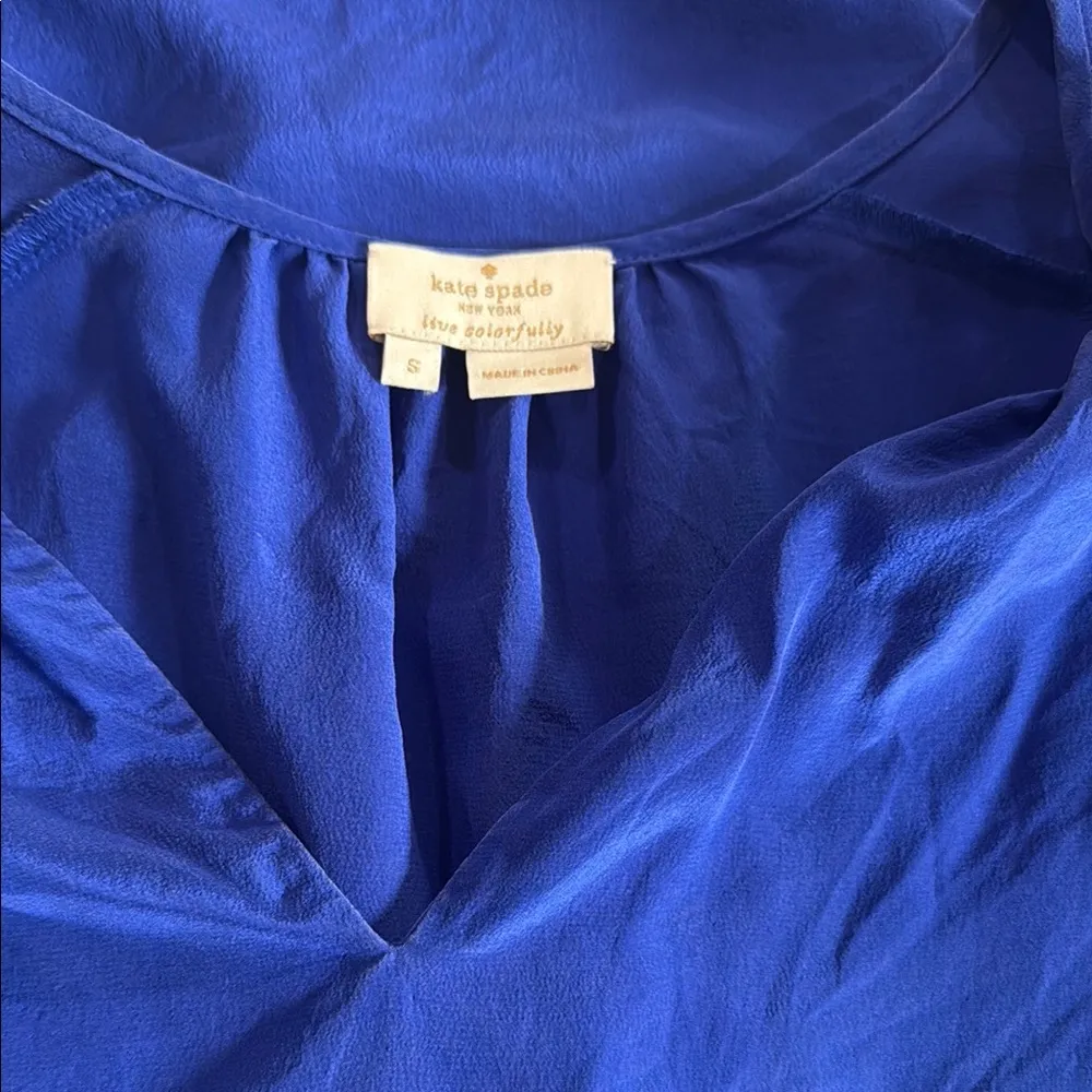 Kate Spade Blue Blouse with Elegant Design - Image 6