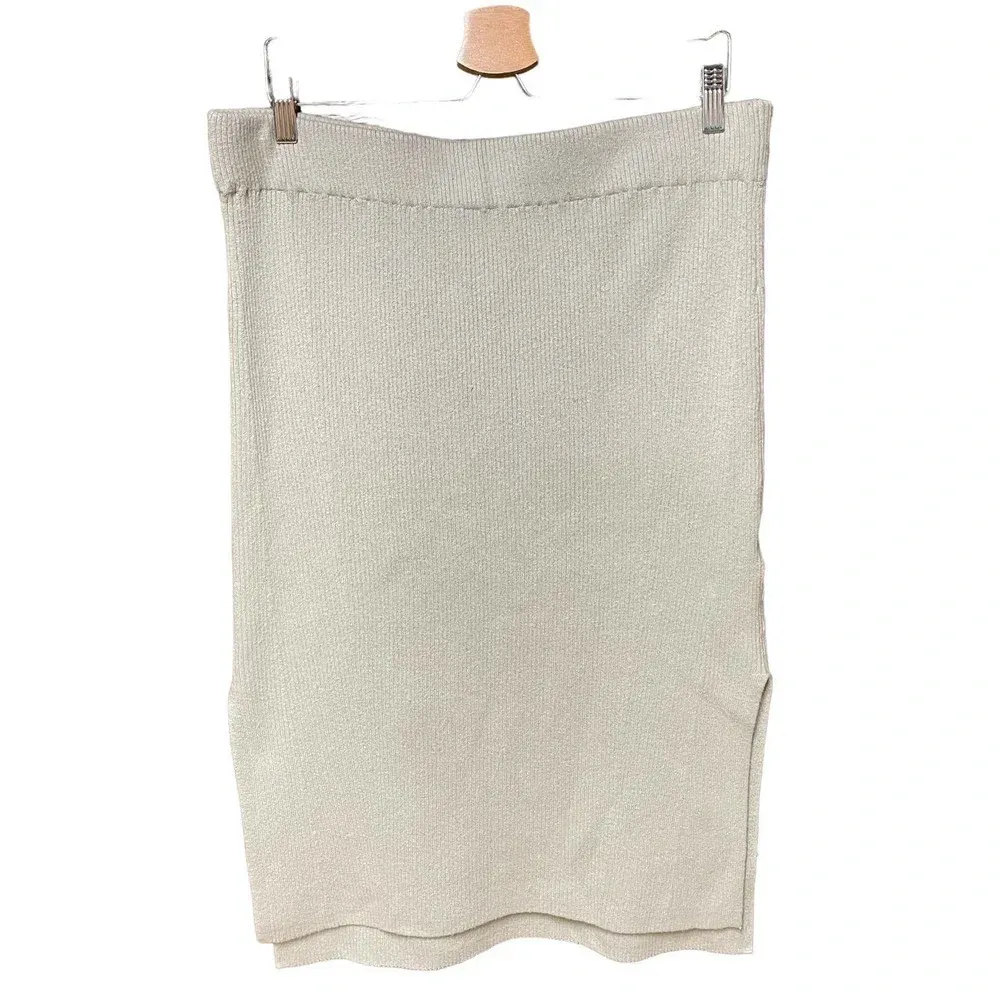 Ramy Brook Traci Midi Sweater Knit Skirt Seafoam Green Size Large‎ - Image 3