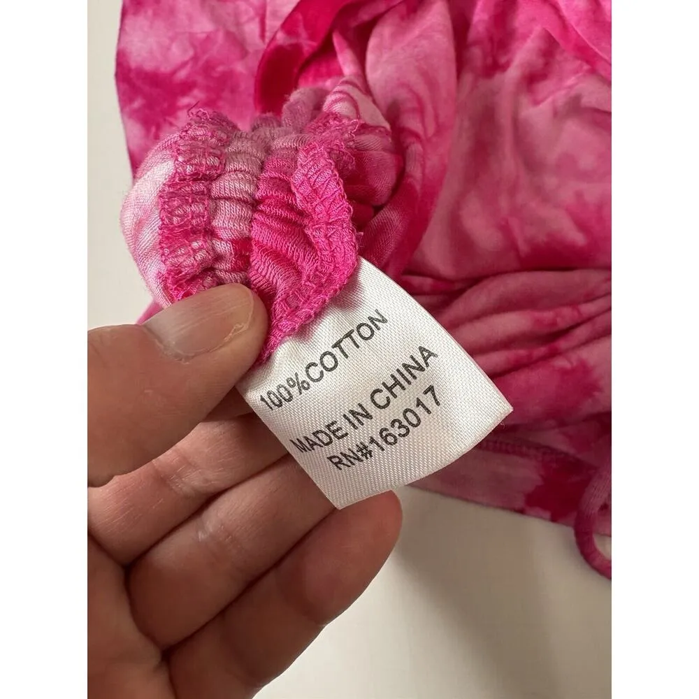 Princess Polly Size 6 Tie Dye Ruched 2 Piece Outfit Shirt Skirt 100% Cotton - Image 6