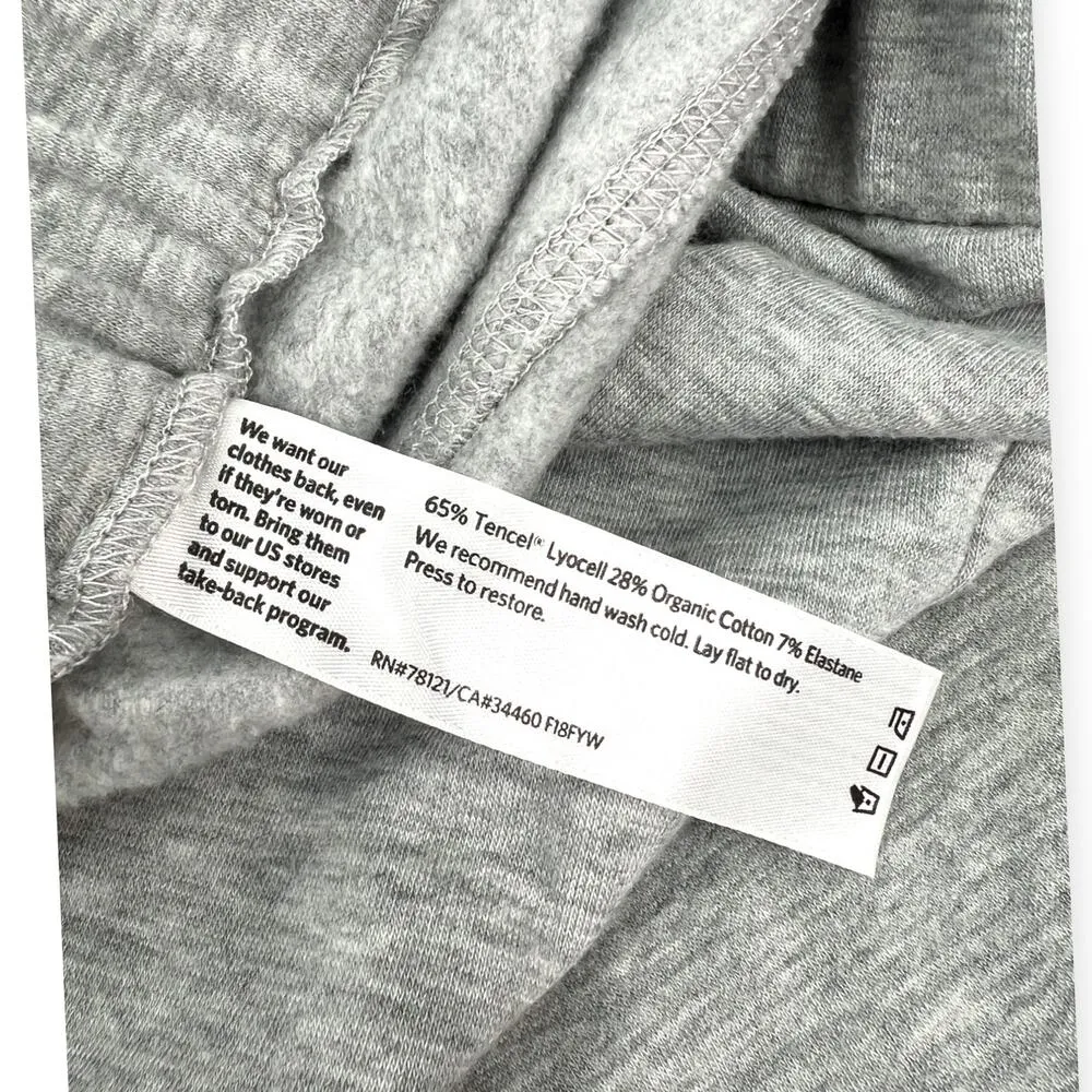 EILEEN FISHER | M  | Women's Pocketed Pull-on Ankle Heather Pants Terry Lounge - Image 6