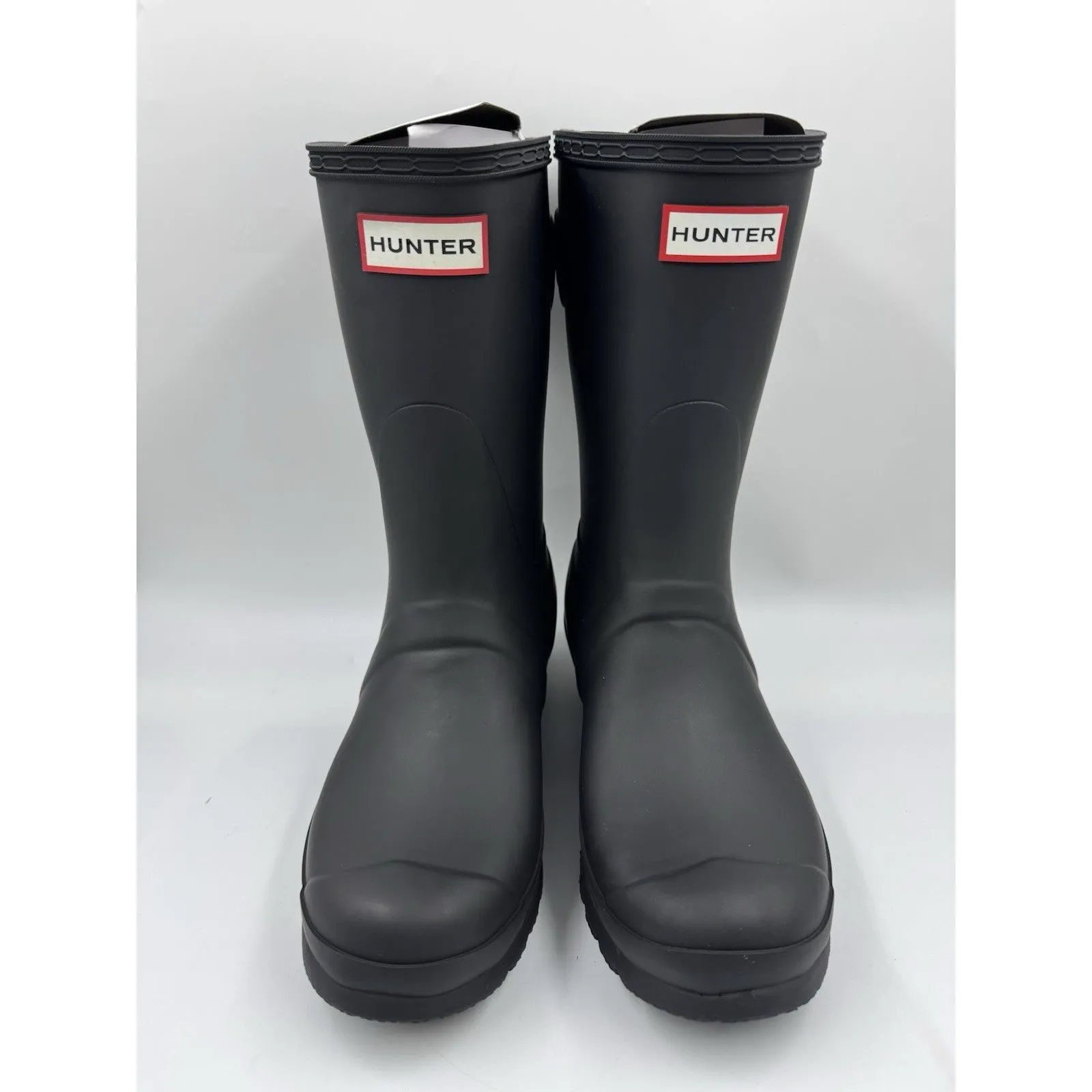New Hunter Women's Black (BLK) Original Short Back Adjustable Rain Boots Sz 7 - Image 2