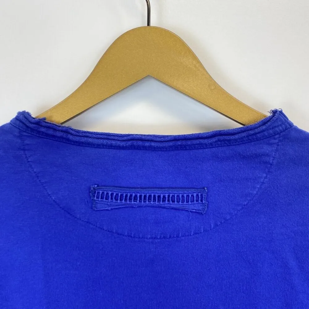 Neon Buddha Royal Blue Button Top Size M - Image 11