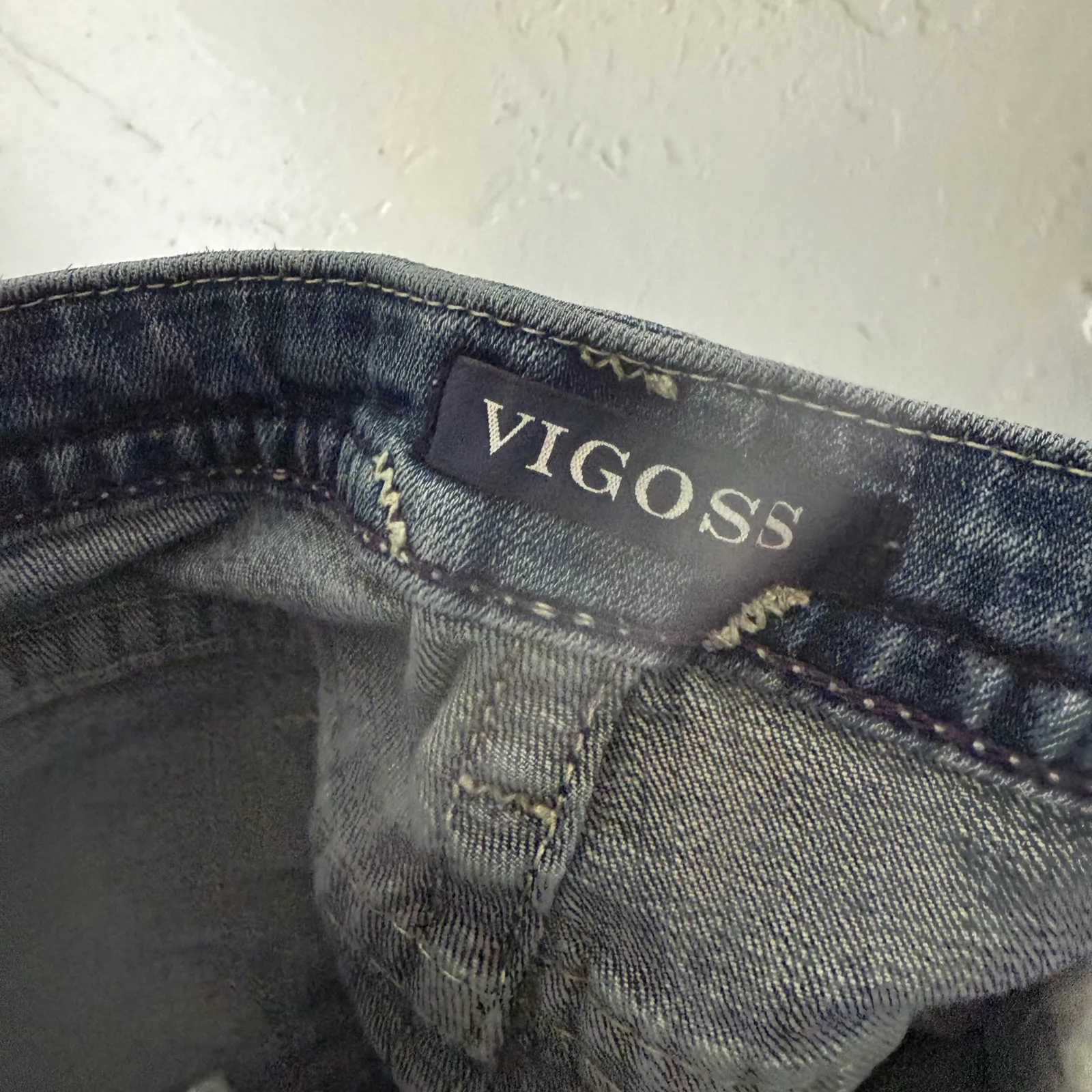 Vigoss Chelsea Capri Jeans Womens‎ Size 11/12 Embellished Pockets Medium Wash - Image 5