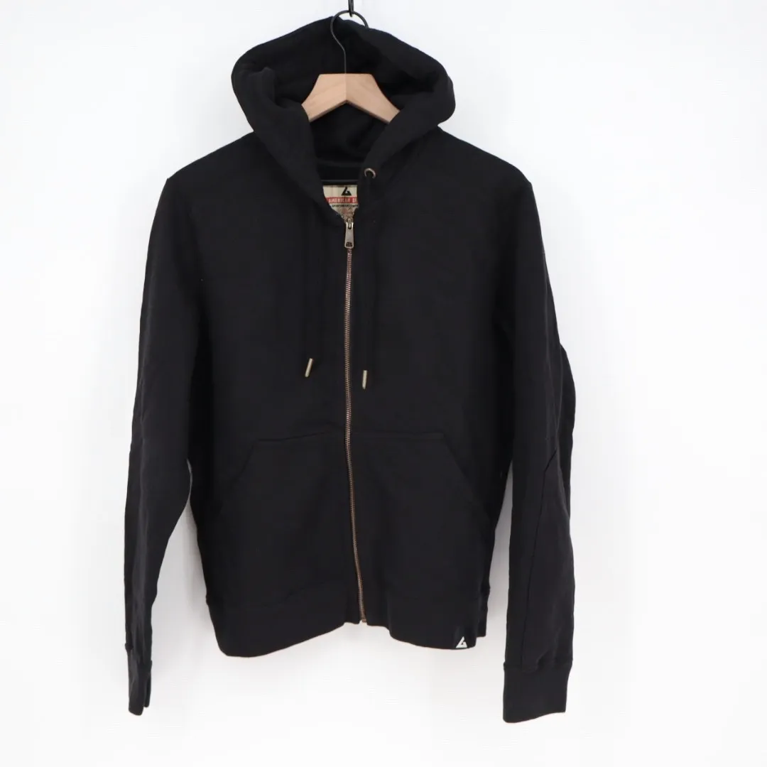 American Giant Sportswear Company Women's Black Cotton Full Zip Hoodie Size L Size L - Image 2