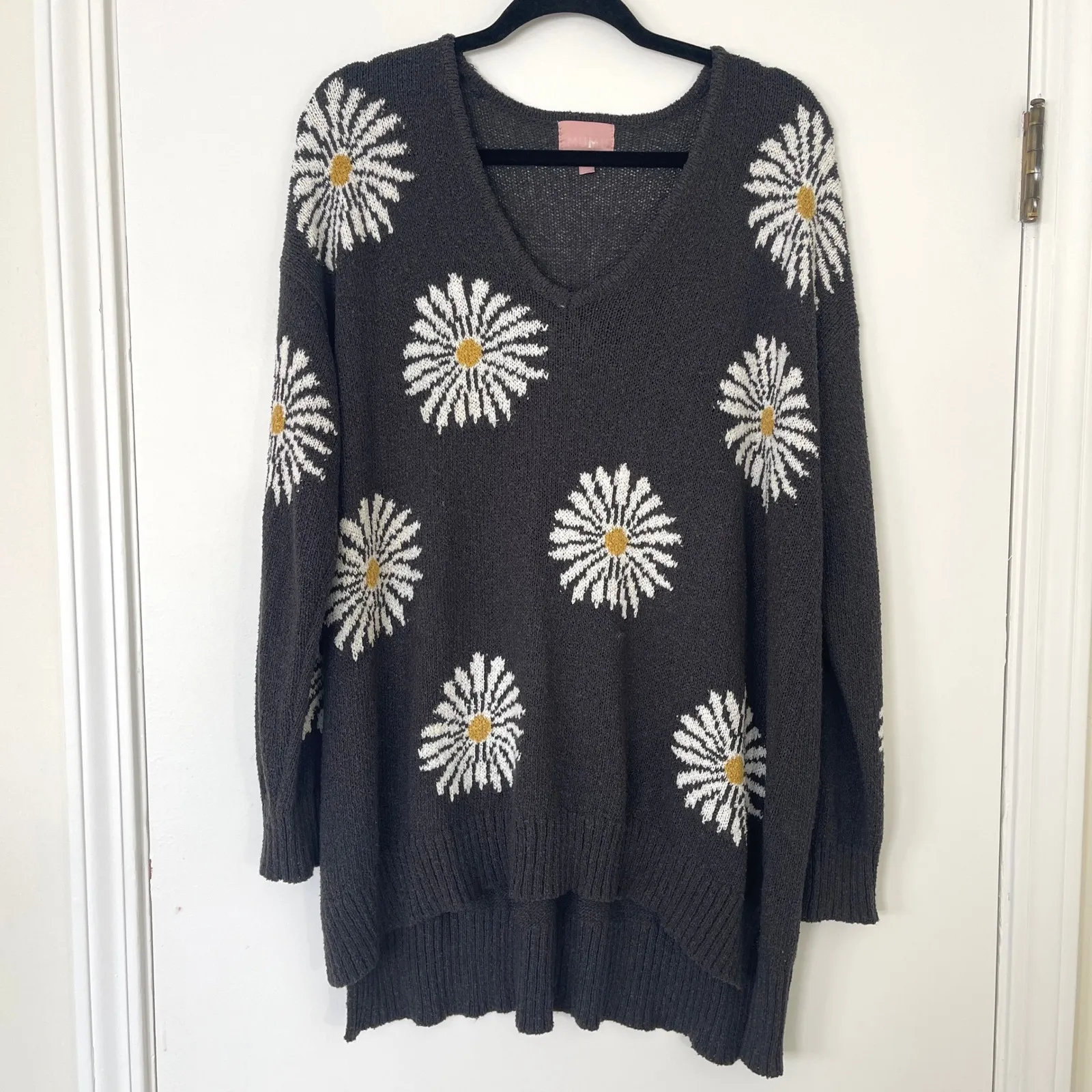 Show Me Your Mumu $148 Daisy Hug Me Long Sleeve Sweater Tunic Women's Size Small - Image 2