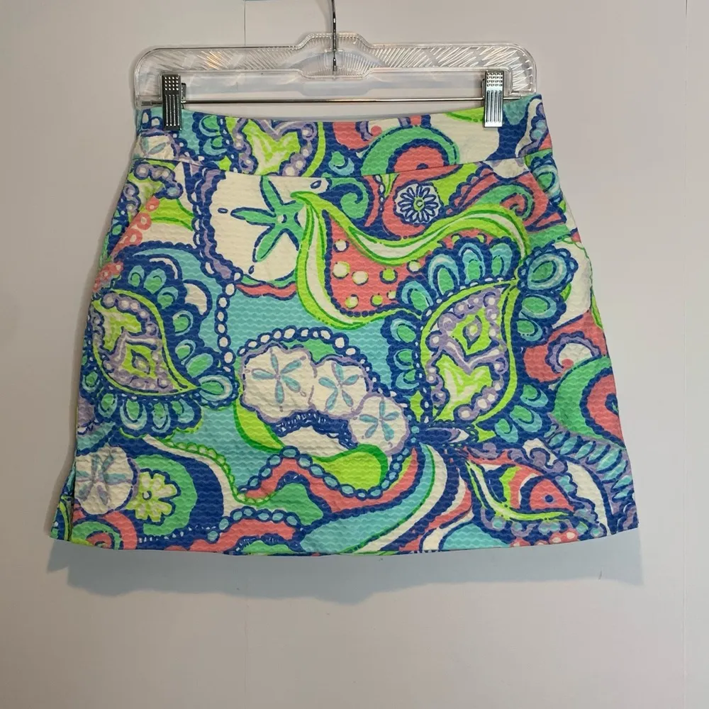 Lilly Pulitzer Marigold Skort Multi Conch Republic Skirt - Image 2