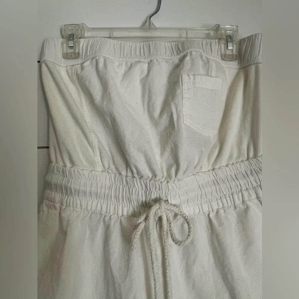 Free People FP Beach Akoi Tube Romper
Dress Ivory Smocked Solid nwot - Image 10