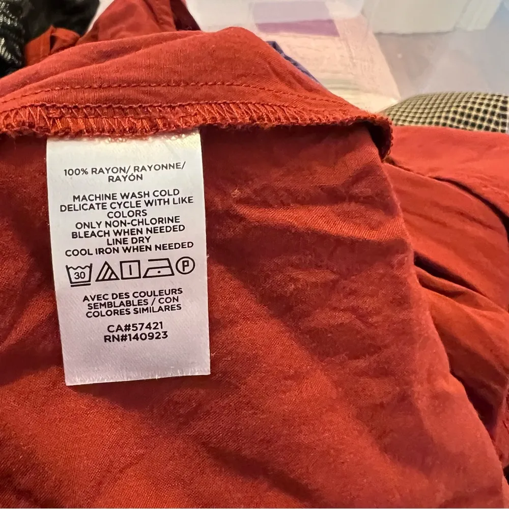 Loft Wild Currant Ruffle-Sleeve Peplum Top - Image 12