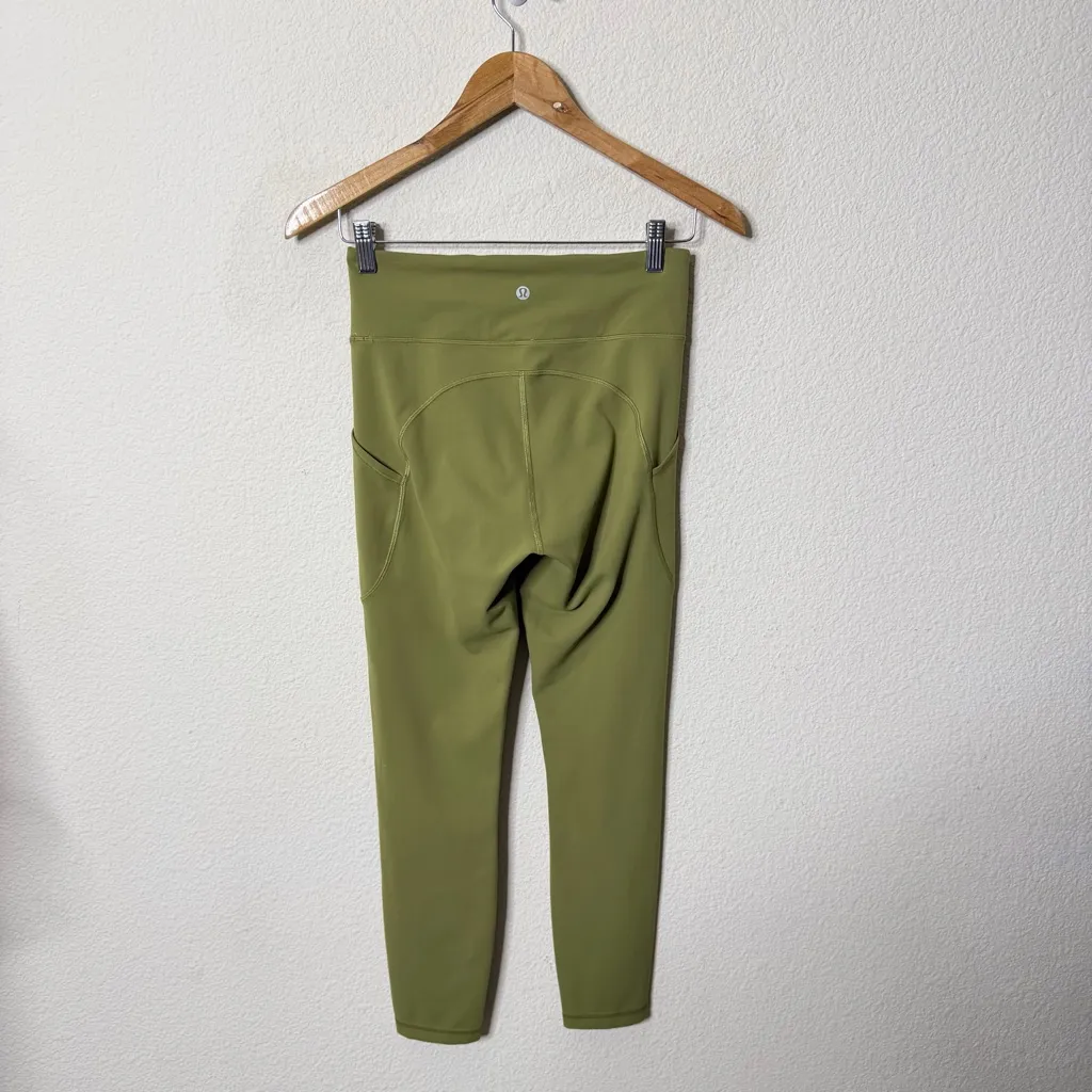Lululemon Invigorate High-Rise Tight 25" Bronze Green Womens Size 6 - Image 4