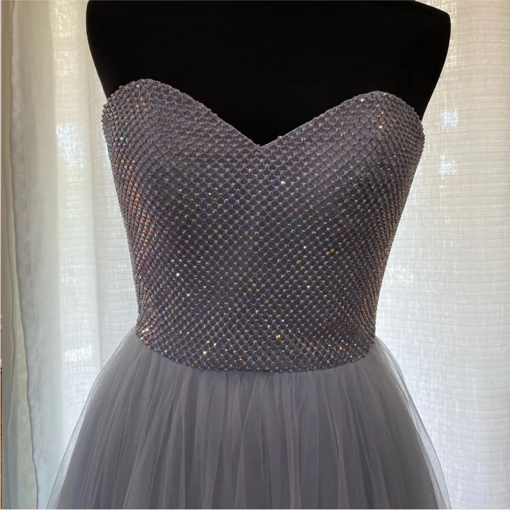 La Femme 28559 Beaded Sweetheart Tulle Ballgown 4 - Image 7